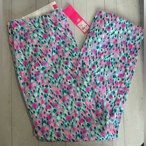 NWT Lilly Pulitzer Divia Stretch Pant in Hottie Dottie